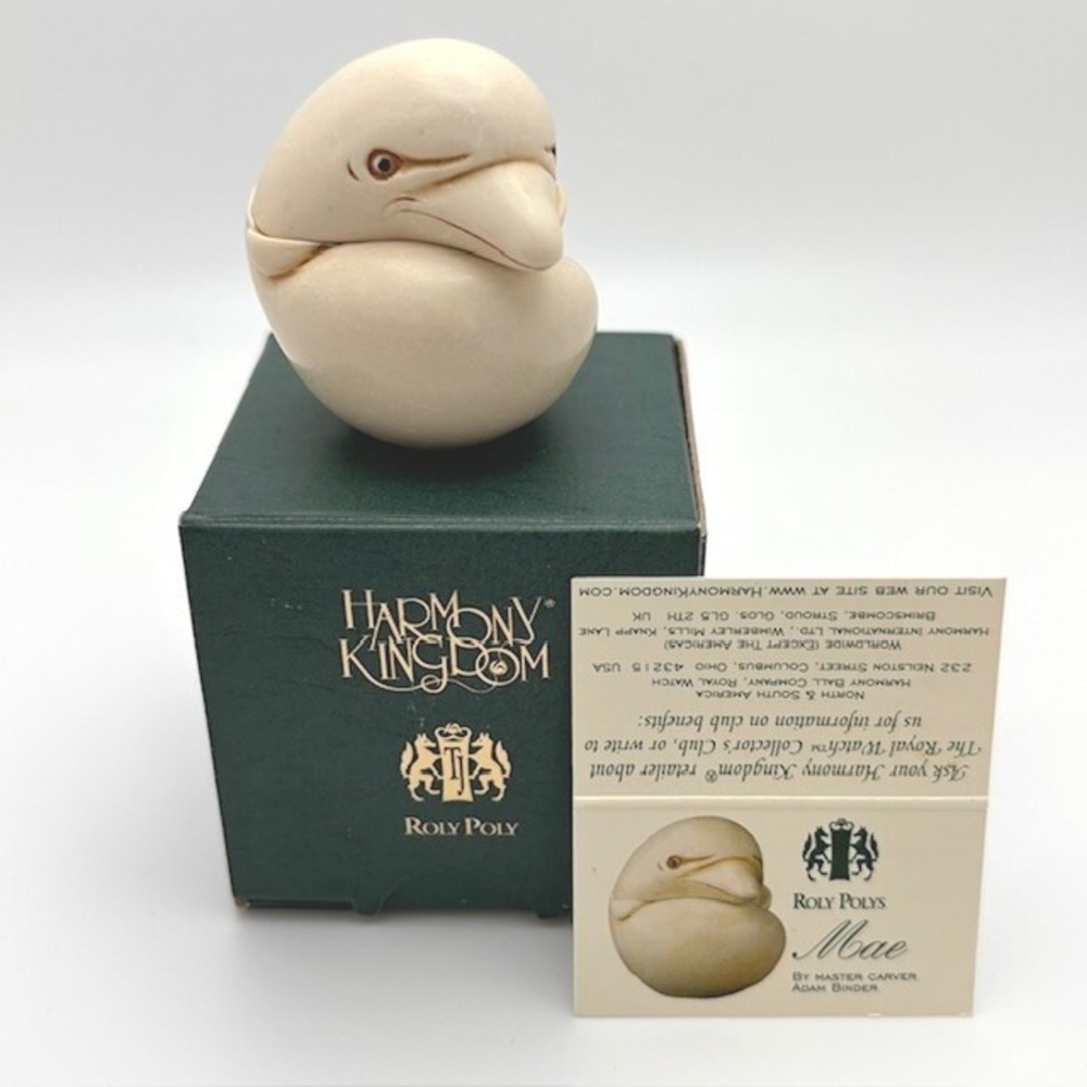 Harmony Kingdom Roly Poly Mae‎ Dolphin Figurine Adam Binder Marble Resin Box
